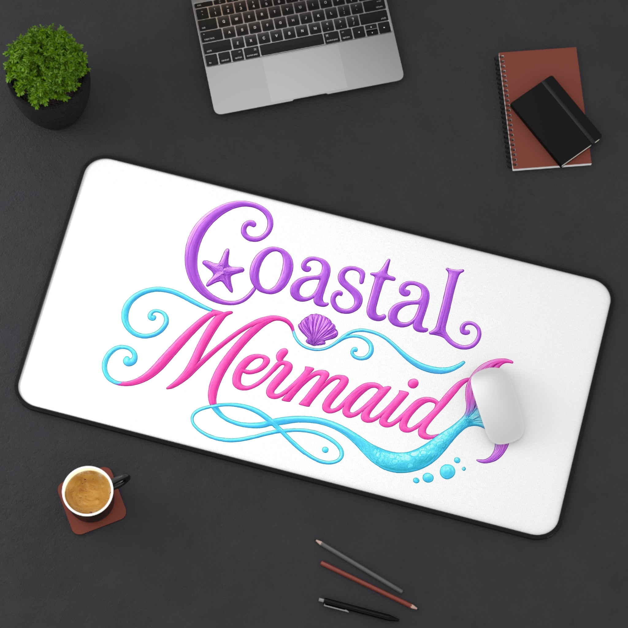 Coastal Mermaid Desk Mat