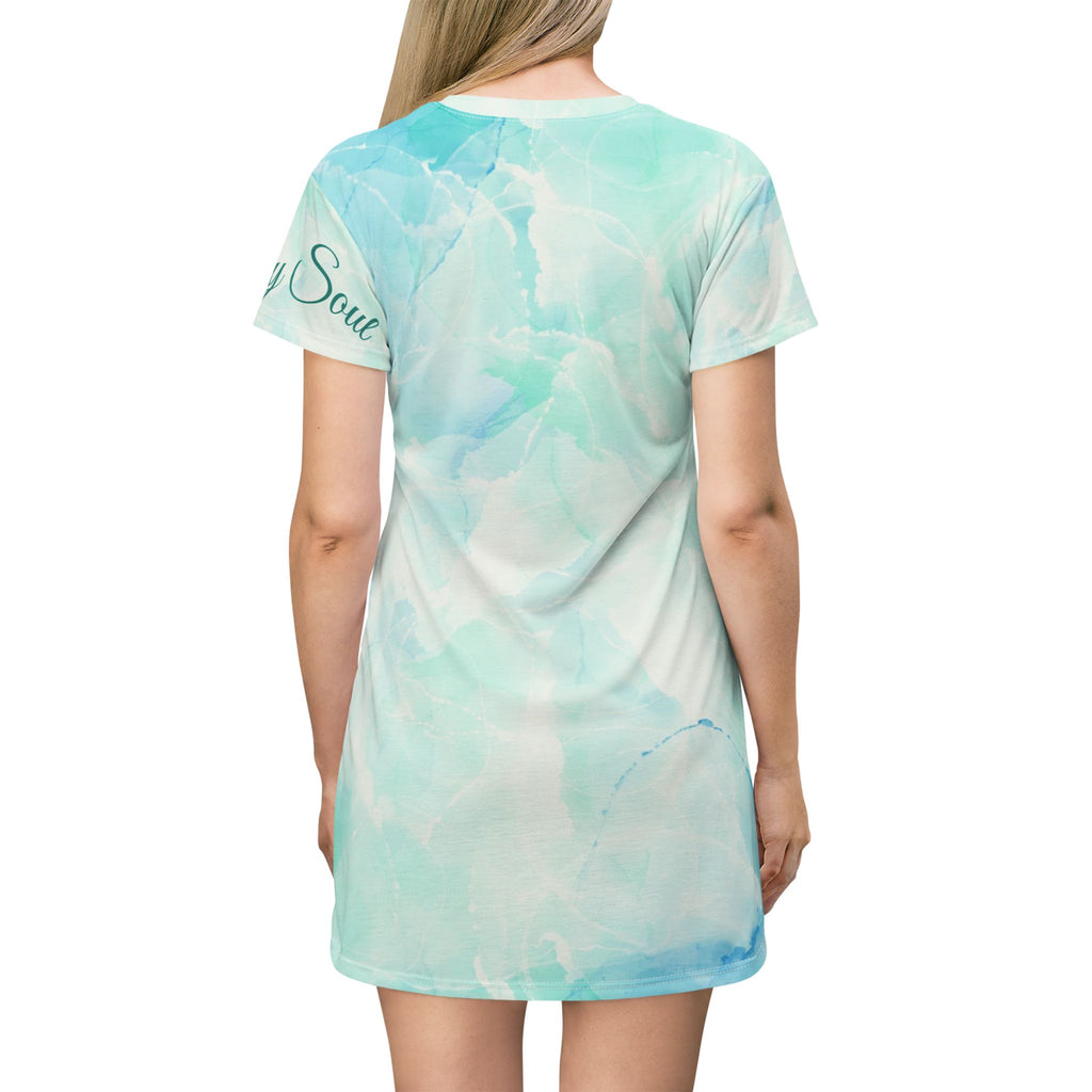 Women's Seashell Pearl T-Shirt Dress