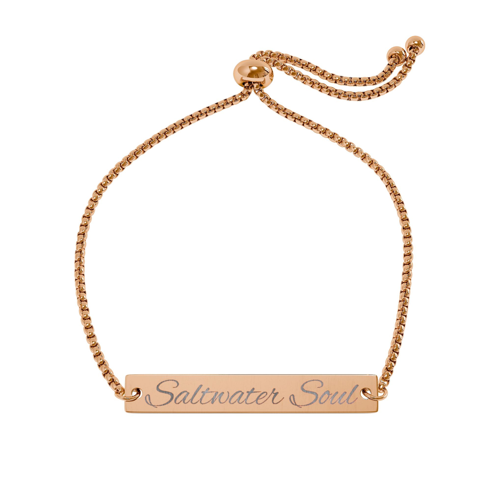 Personalized Engraved Bar Bracelet
