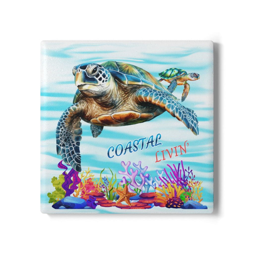 Nautical Ceramic Coaster- One coaster