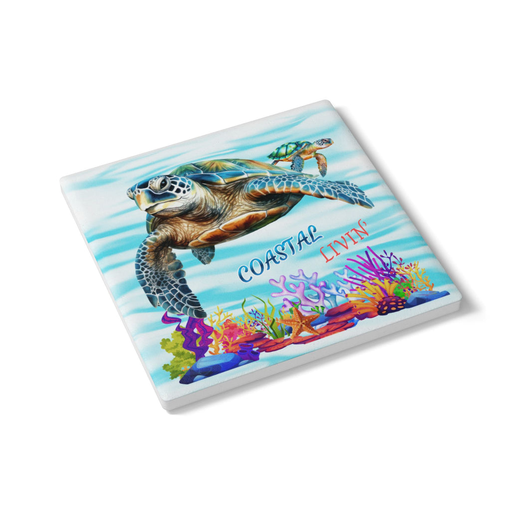 Nautical Ceramic Coaster- One coaster