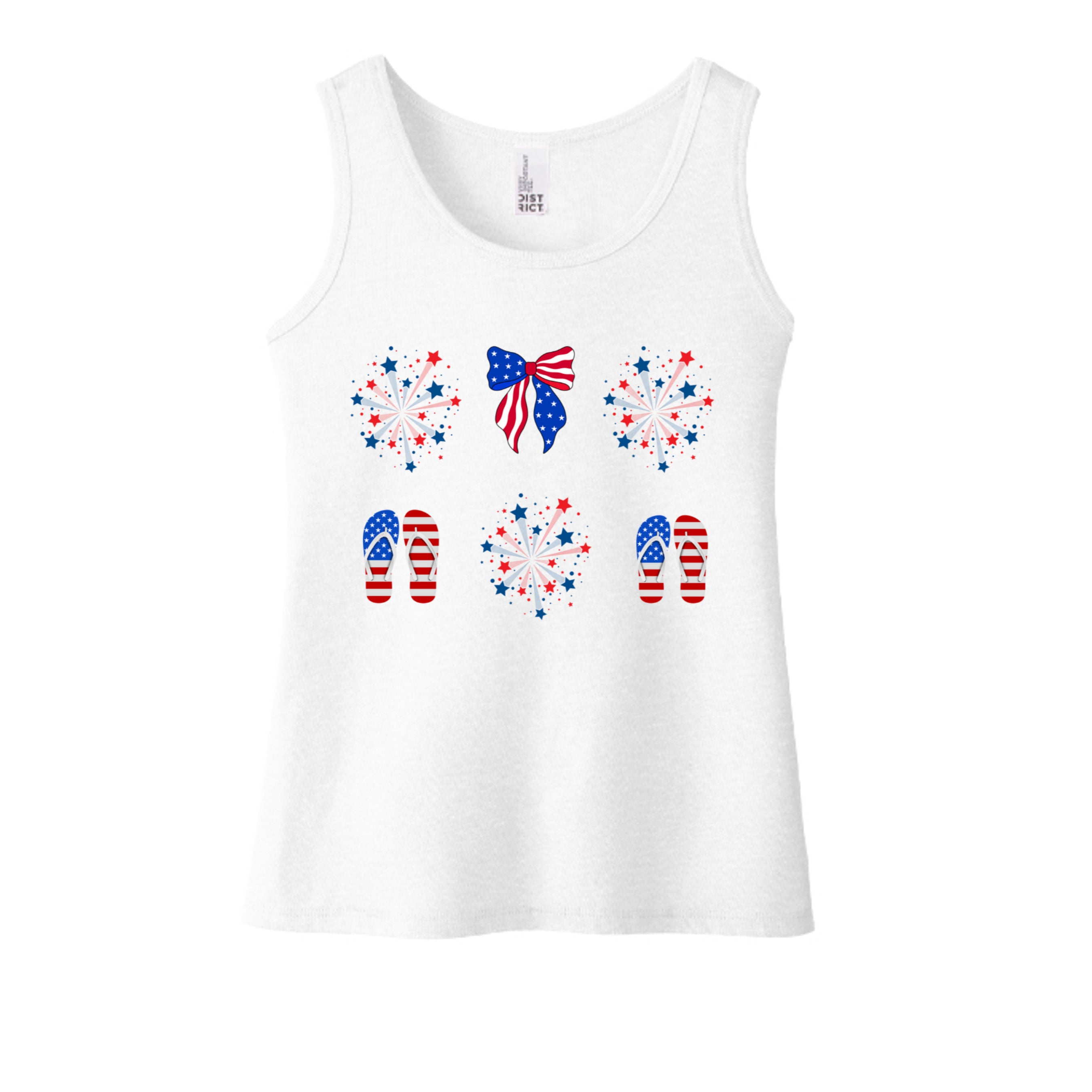 Girls Stars & Flipflops Tank