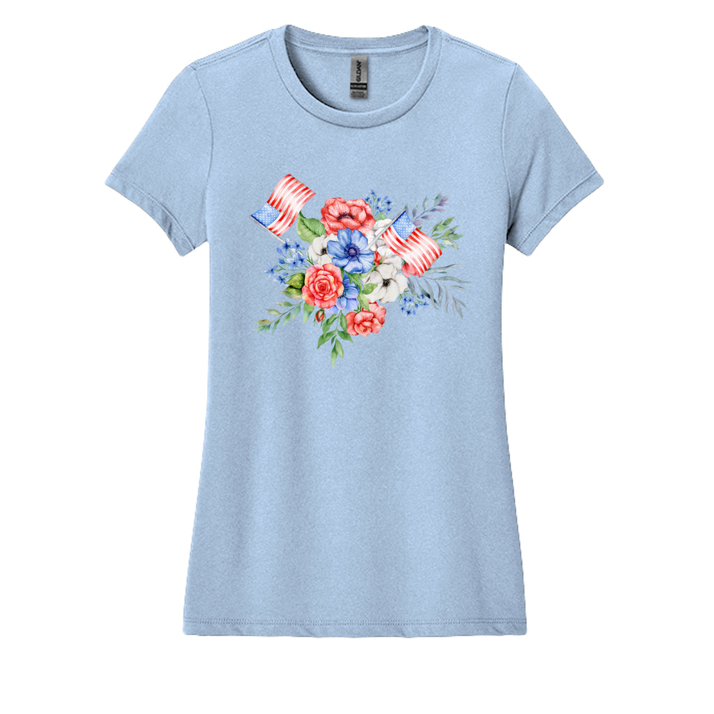 Flags and Flowers Women's Tee