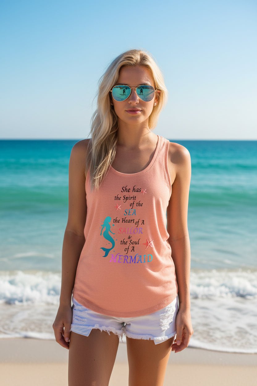 Heathered Dusty Peach - DM138L - FRONT